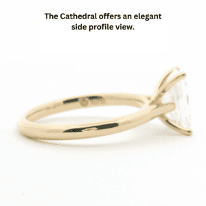 Cathedral Setting for Engagement Ring