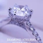 Hidden Halo Customised Lab Diamond Ring